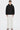Heavyweight Polyester Hoodie on model - Black - front