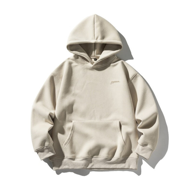 Stone heavyweight fleece hoodie