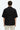 Heavyweight Cool-Touch Patchwork T-Shirt on model - Black - back