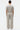 Cotton Wide-Leg Cargo Pants on model - Light Gray - back