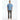 Men's Heavyweight Cotton-Blend T-Shirt on model - Blue - front