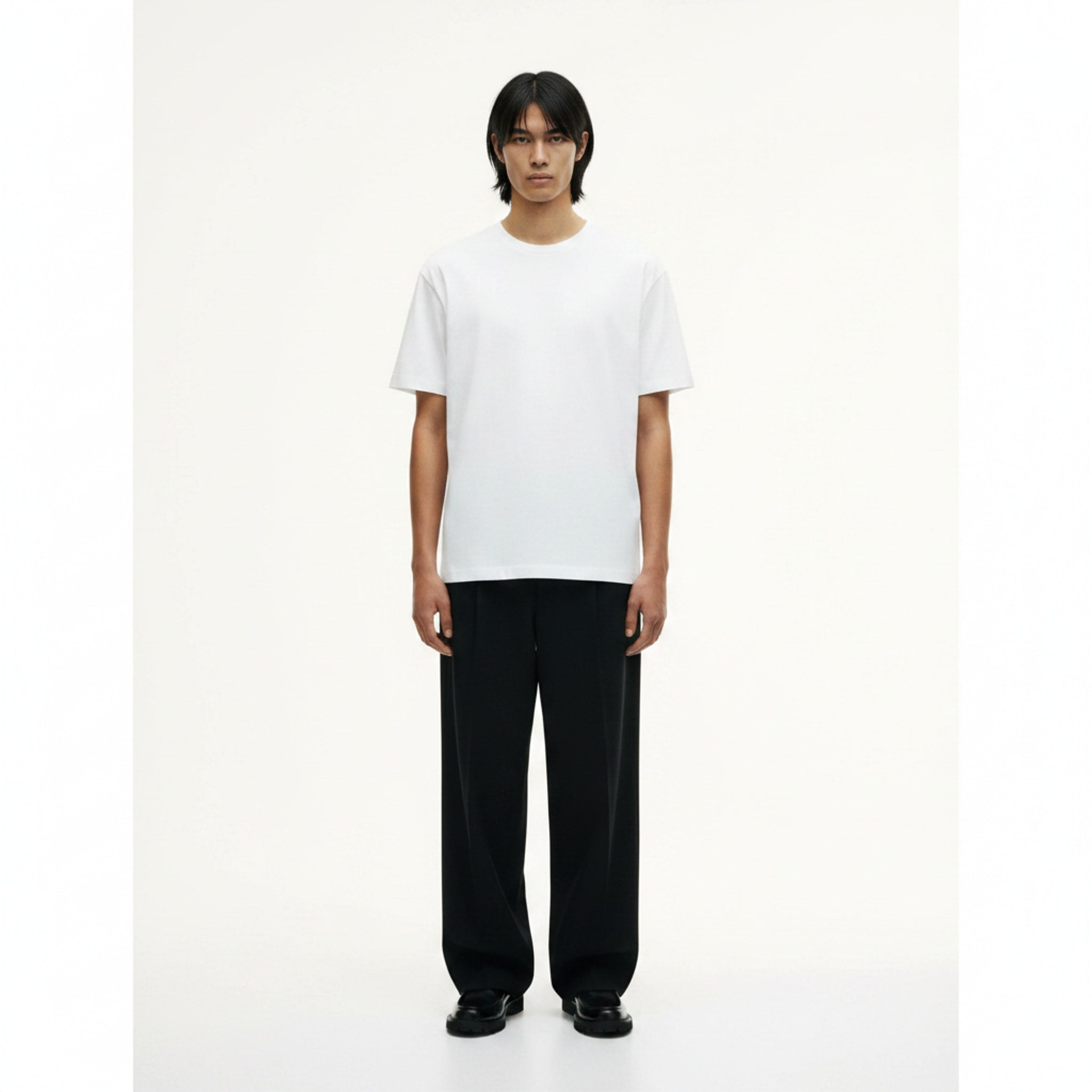 Moisture-Wicking T-Shirt on model - White - front