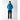 Outdoor Softshell Jacket on model - Blue - front