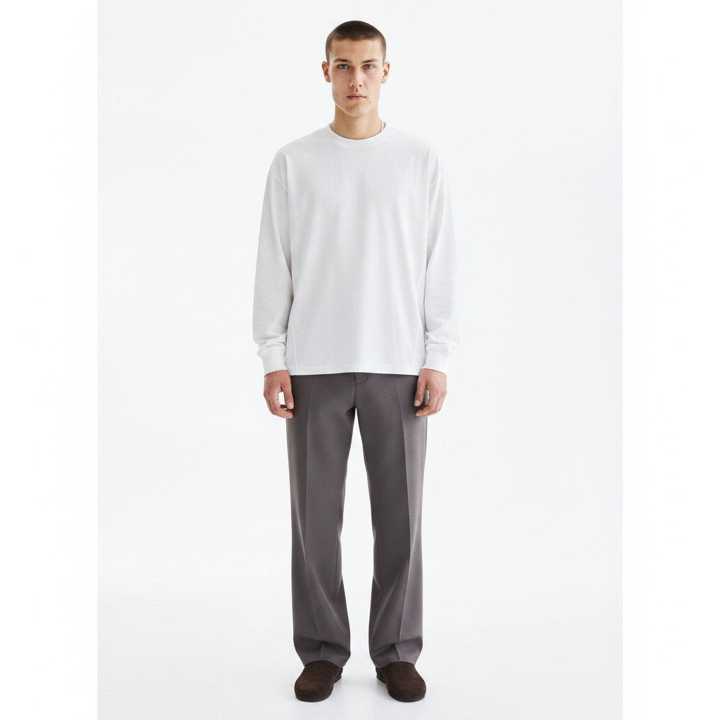COOLMAX Long-Sleeve Base-Layer T-Shirt on model - front view