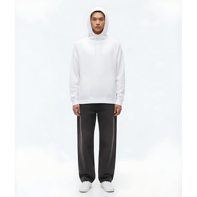 Thermolite(R) Air-Fleece Hooded Sweatshirt on model - Black - front