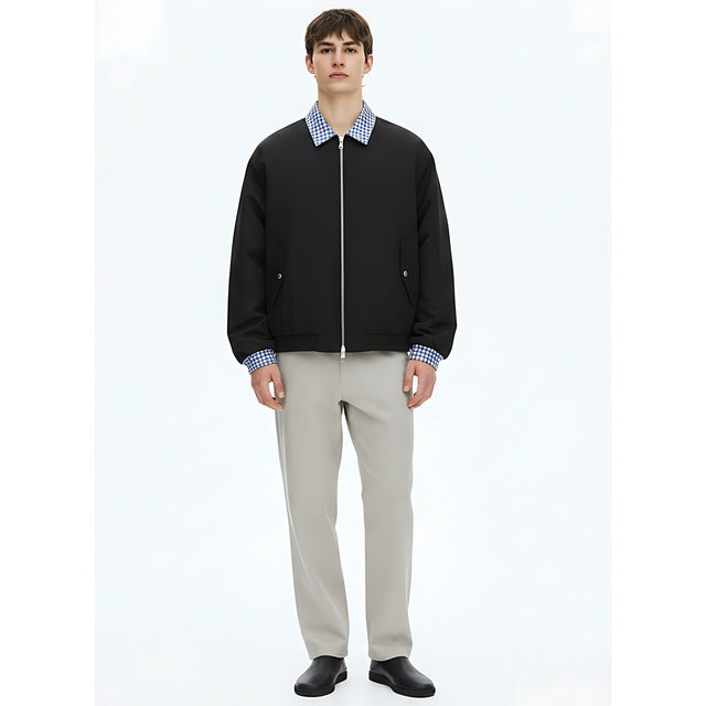 Lightweight Polyester Jacket on model - front view