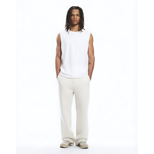 Sorona Cooling Tank Top on model - White - front
