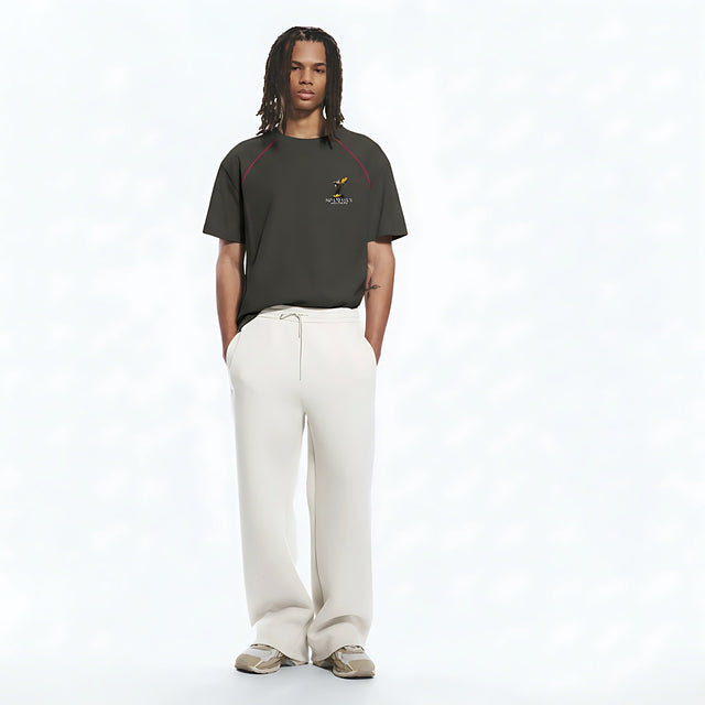 Performance Heavyweight T-Shirt on model - Gray - front