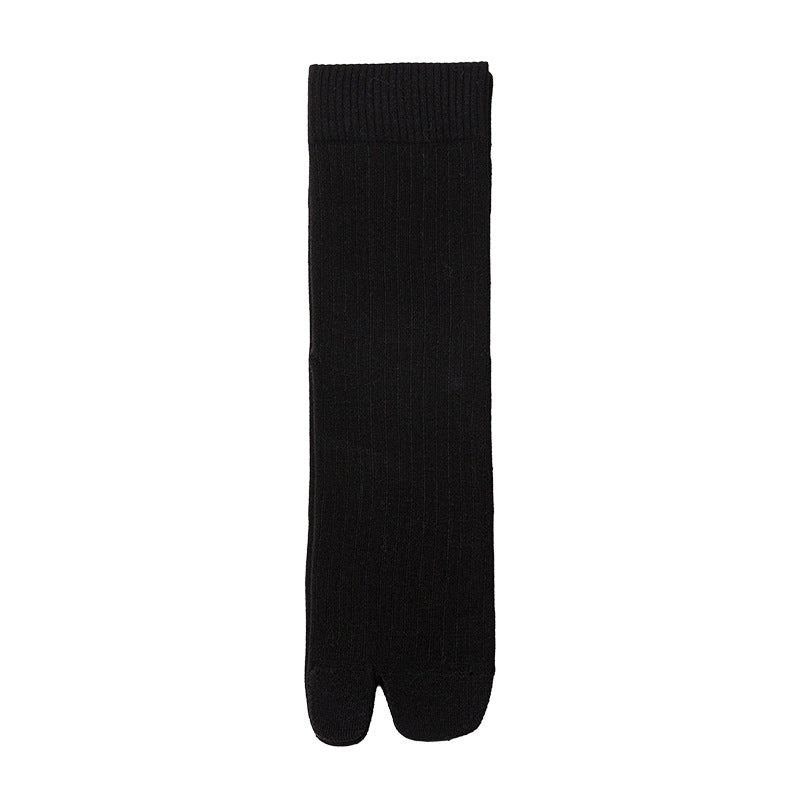 Black split-toe tabi socks, the sock worn inside jika-tabi boots