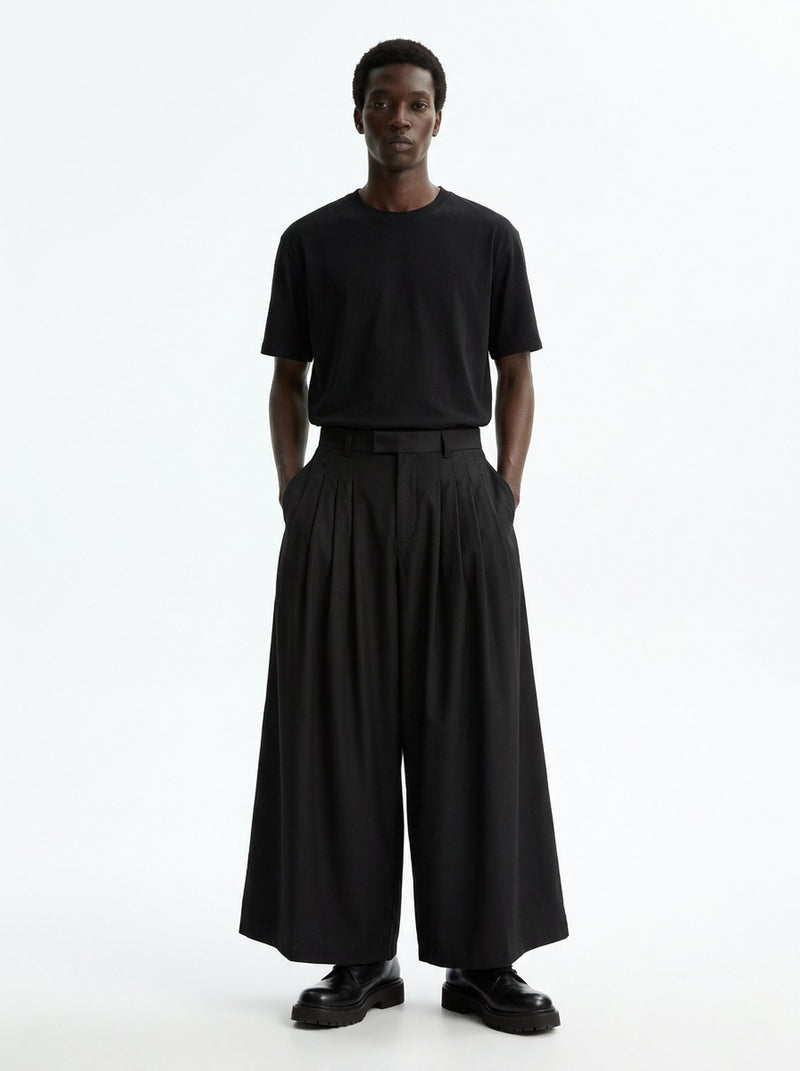 Men's Wide Pleated Japanese Hakama Pants, hakama in japan