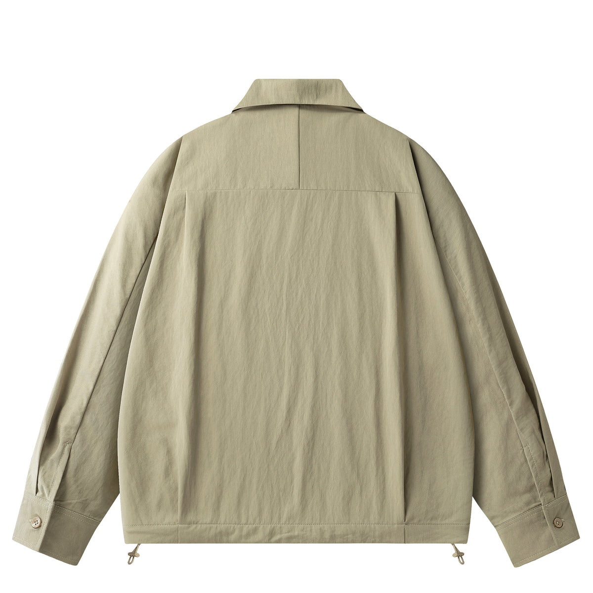 Coaches pullover jacket in green, back