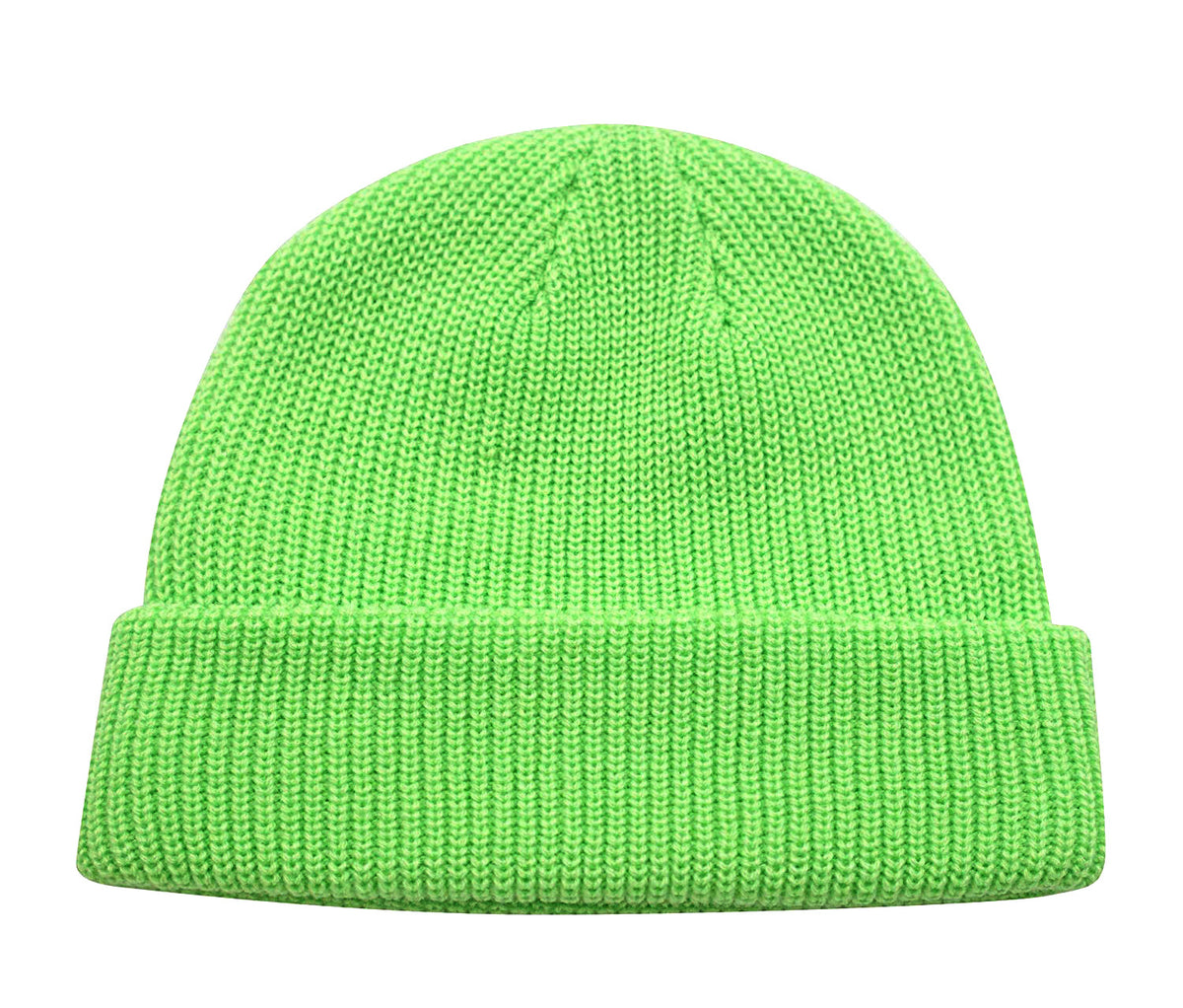 Solid Color Retro Knitted Beanie - Green 3