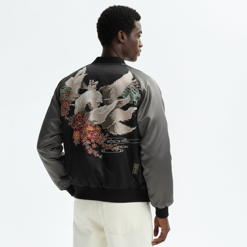 Nine Tailed Fox Sukajan Jacket back on model