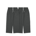 2-Piece Checked Quick-Dry Cooling Floor-Length Wide-Leg Pants Set - Gray