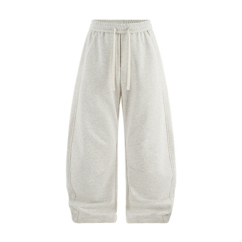 Heavyweight Cotton Stretch Pants - Light Gray