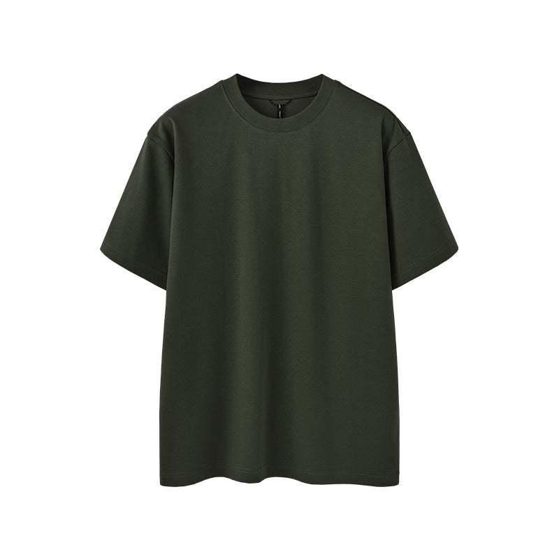 Men's Heavyweight Cotton-Blend T-Shirt - Olive Green