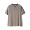Oversized Henley T-Shirt Cotton-Blend product image