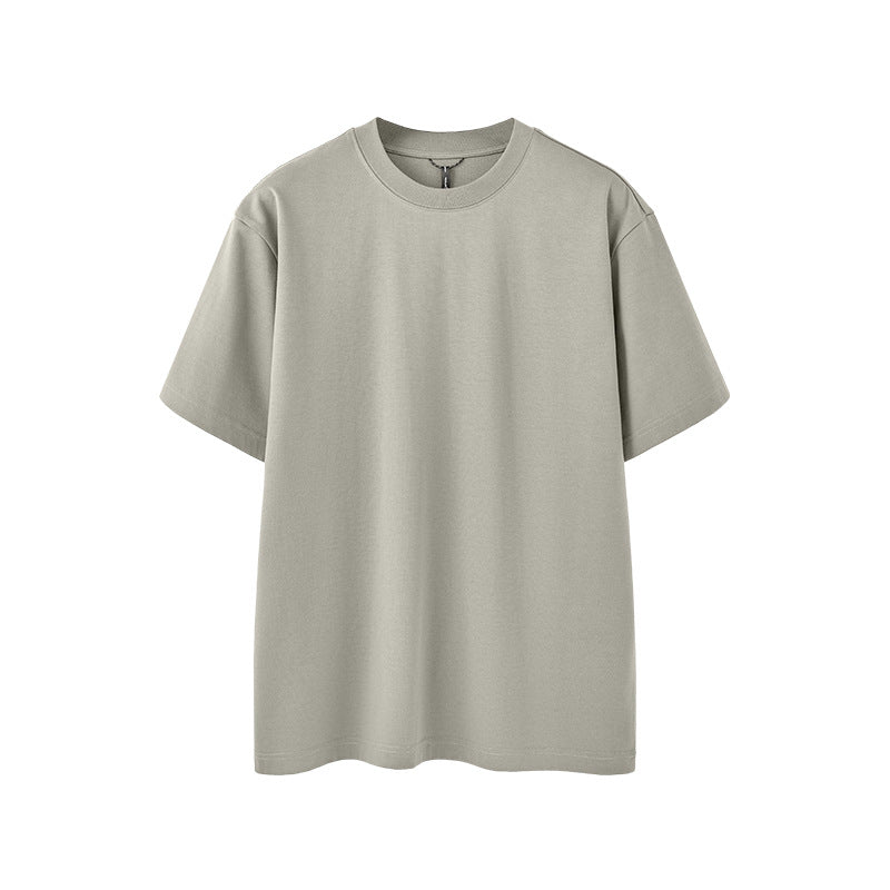 Men's Heavyweight Cotton-Blend T-Shirt - Gray