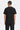 Oversized T-Shirt Cotton-Blend on model - Black - back view