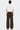 Heavyweight Polyester-Blend Pants on model - Brown - back