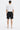 Oversized Shorts 100% Cotton on model - Black - back