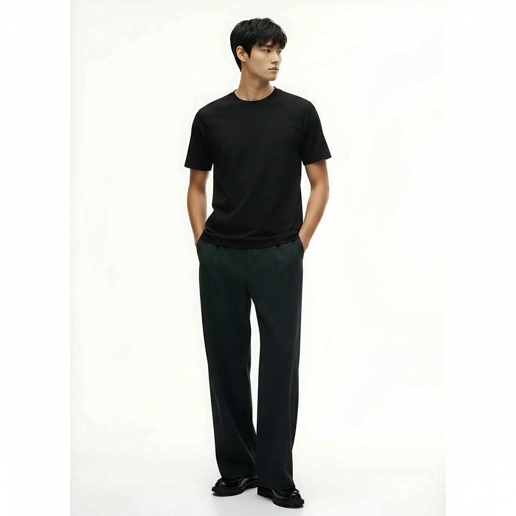 Heavyweight Quick-Dry T-Shirt on model - Brown front view