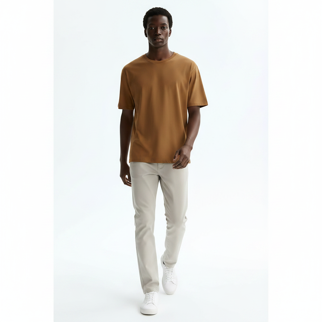 Cool Touch T-Shirt on model - Yellow front view