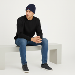 Gengar Beanie on model - Black front view