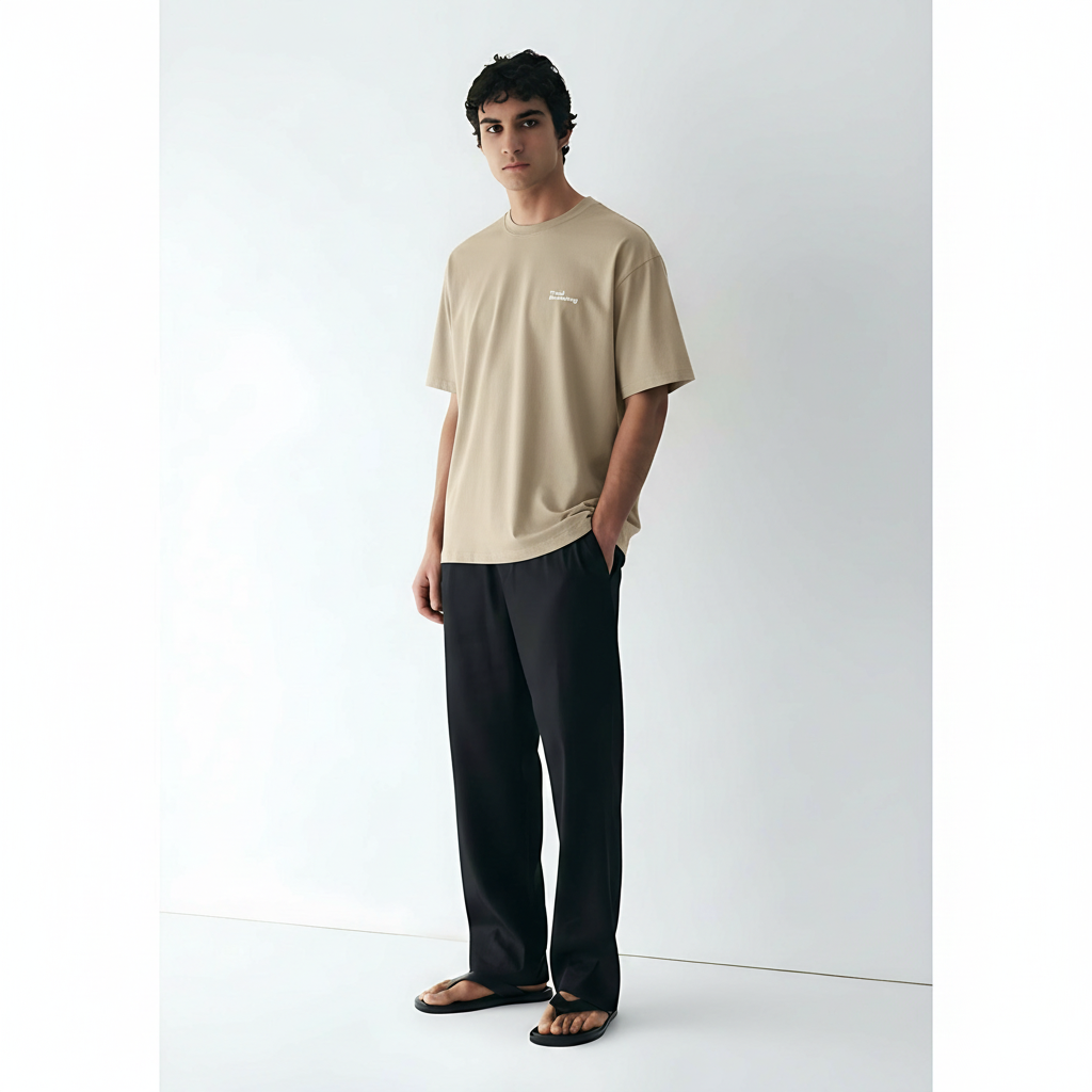Performance T-Shirt Antibacterial Quick-Dry on model - Gray front view