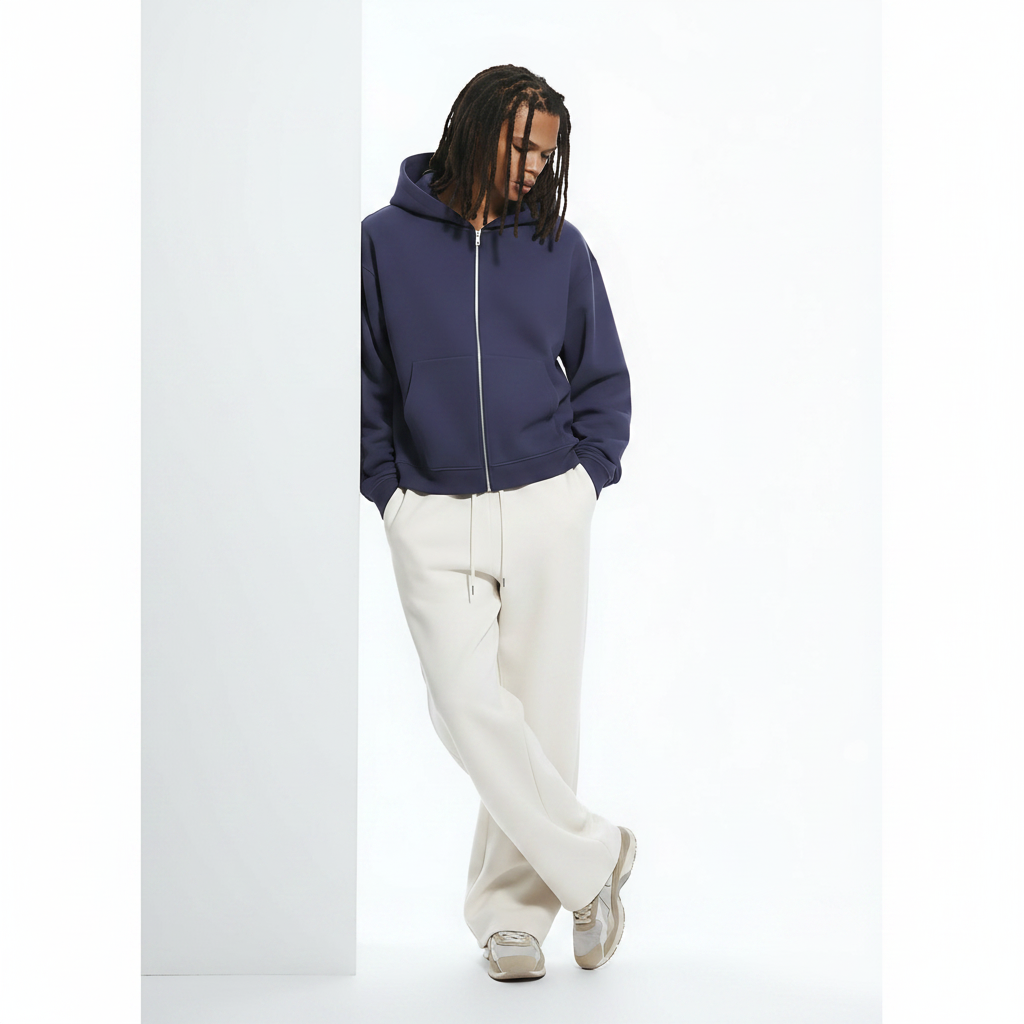 Cooling Hoodie on model - Gray front view