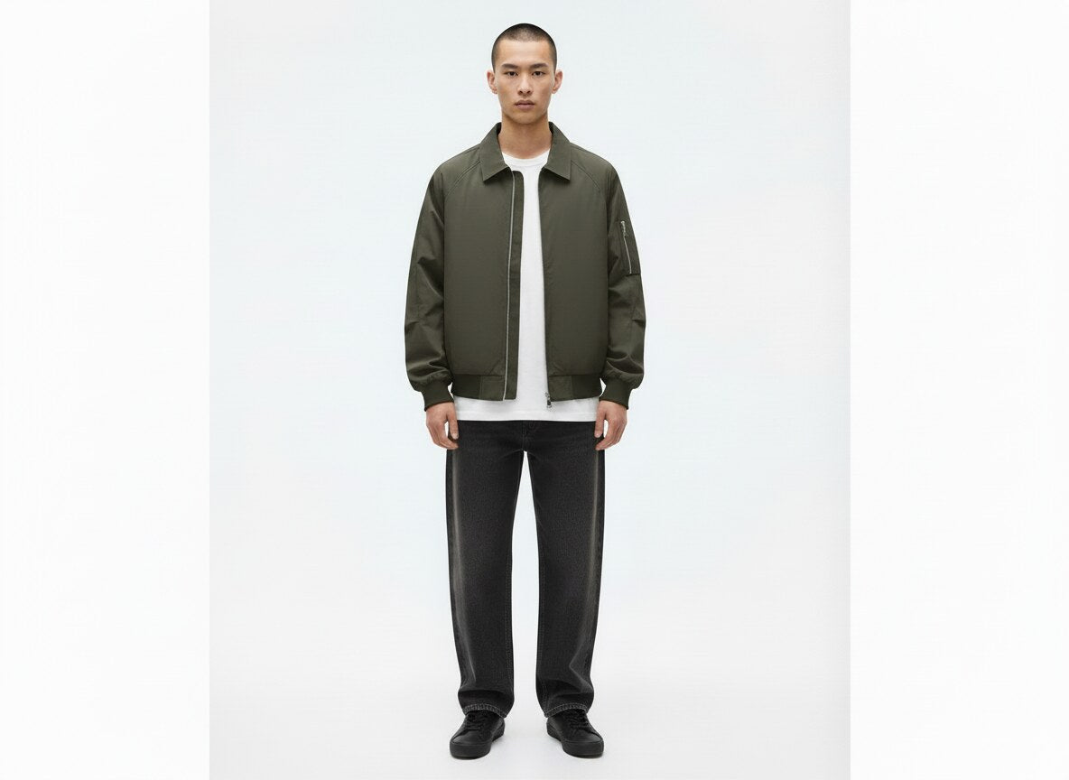 Drizzler Jacket in gray, front view
