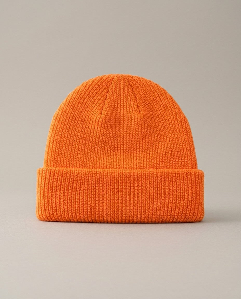 Fisherman Beanie in Orange