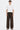Heavyweight Polyester-Blend Pants on model - Brown - front