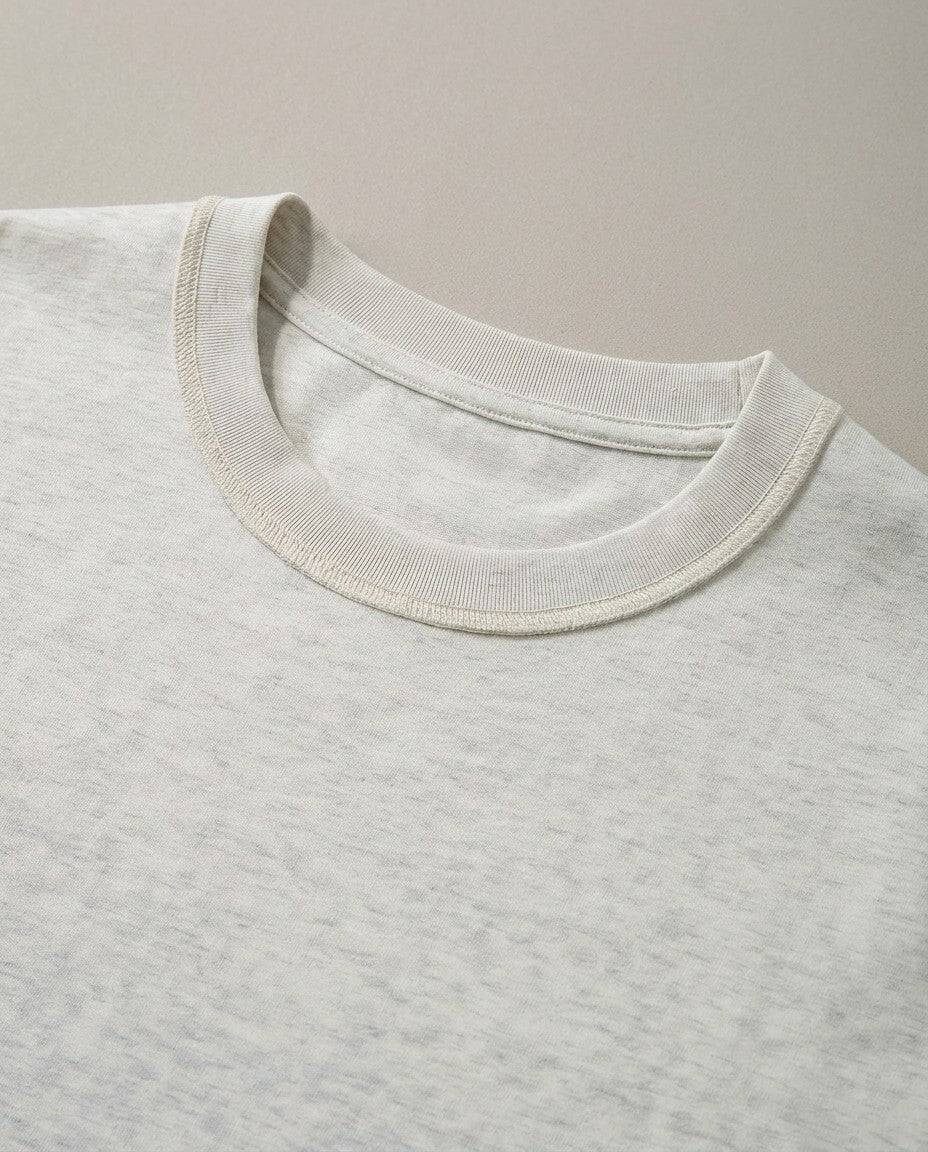 Heavyweight Rolled-Sleeve Graphic T-Shirt - Graphic T-shirt chest print detail