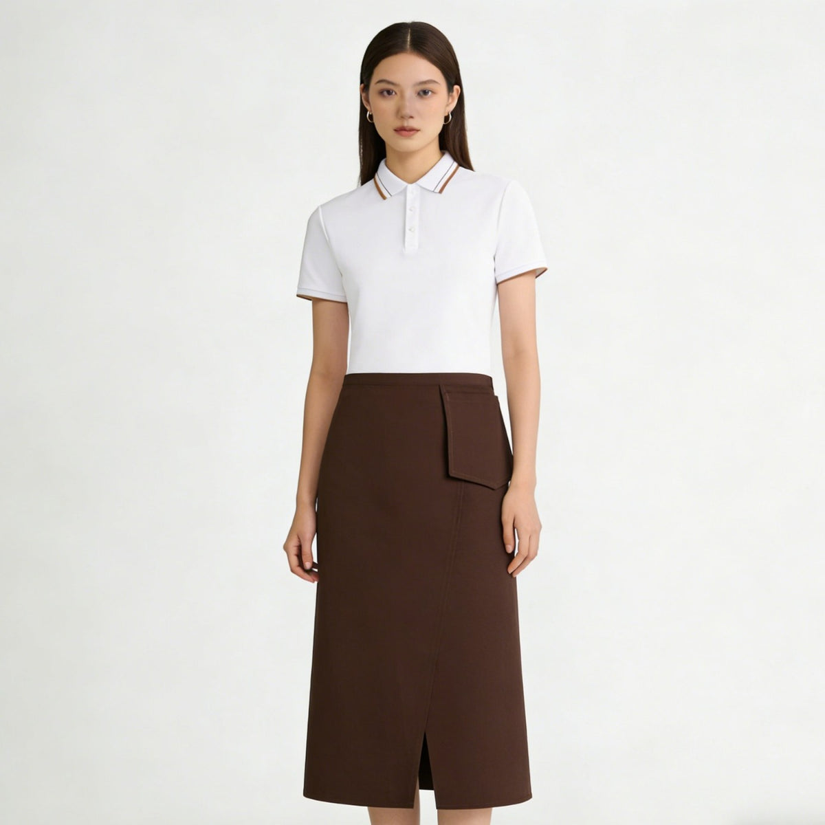 Brown japanese apron