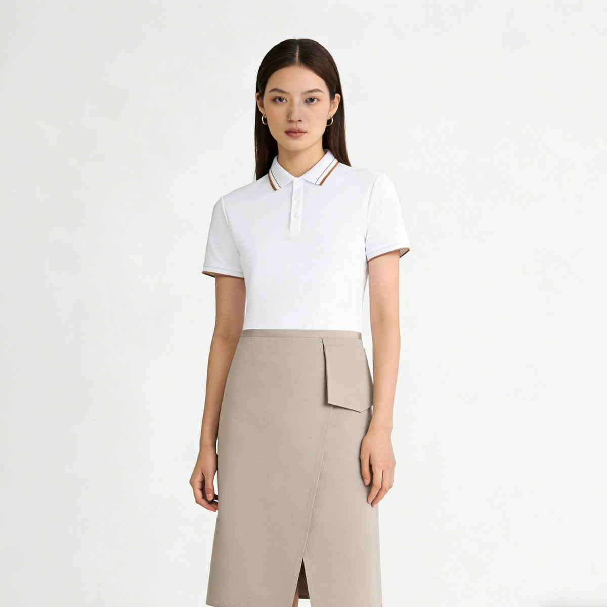 Khaki japanese apron