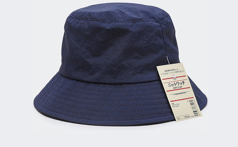 Navy japanese bucket hat