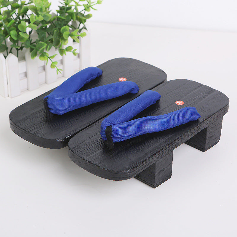 Black, Blue japanese geta sandals