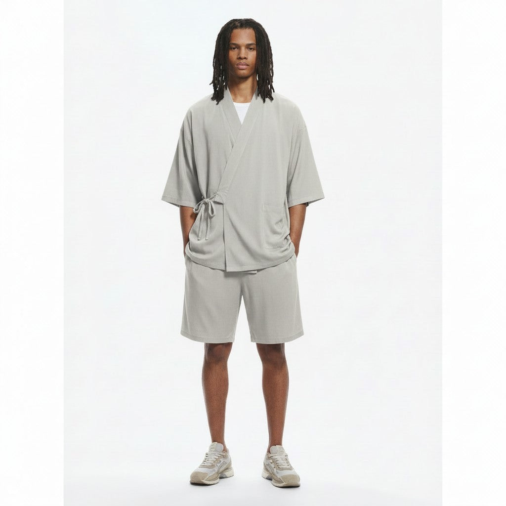 Modal jinbei set in light grey
