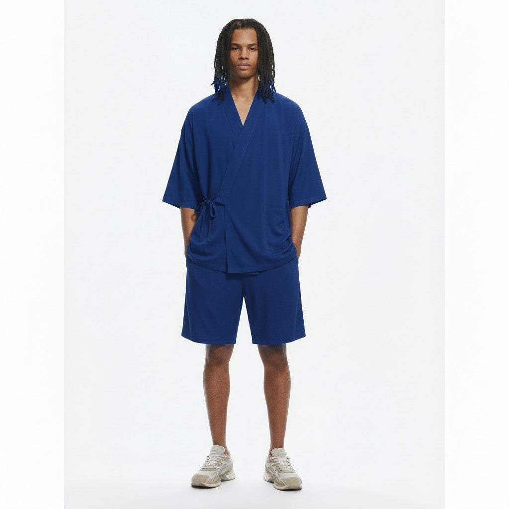 Modal jinbei set in royal blue