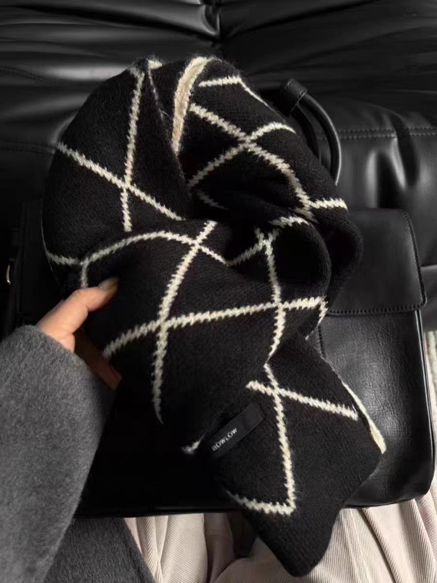 Black japanese scarf