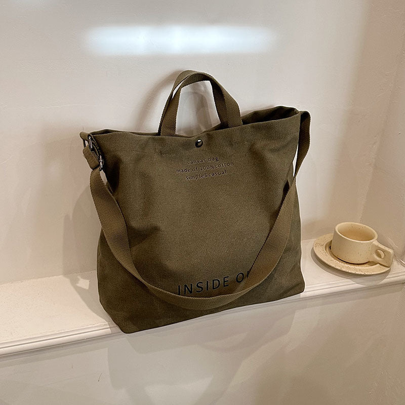 Olive japanese tote bag
