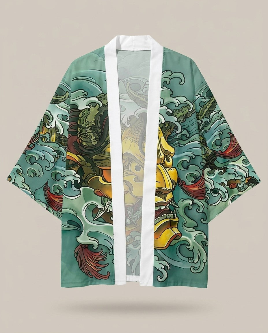Hannya kimono for men, product front view