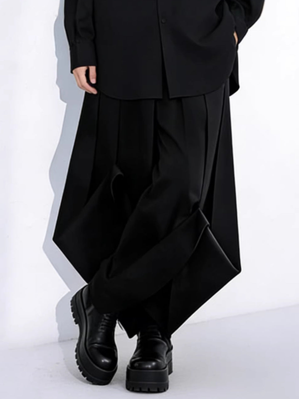 Men's Origami Pants, black, view 2