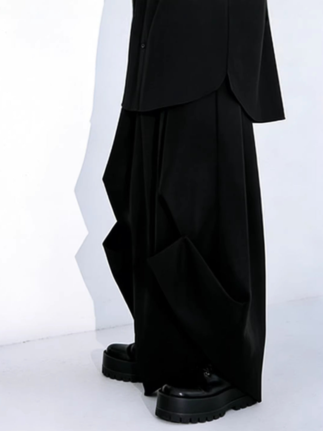 Men's Origami Pants, black, view 3