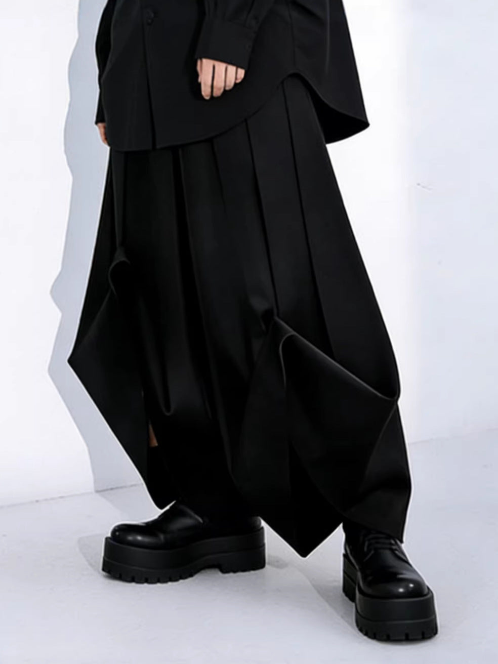 Men's Origami Pants, black, view 4