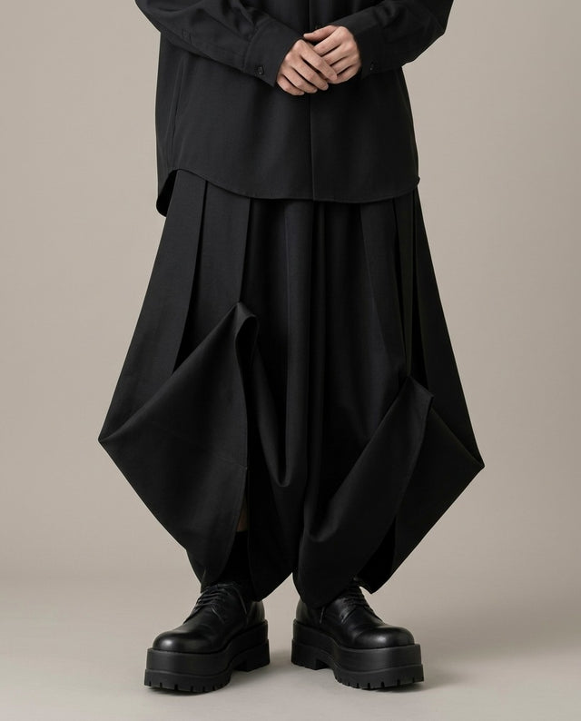 Men's Origami Pants, black, view 1