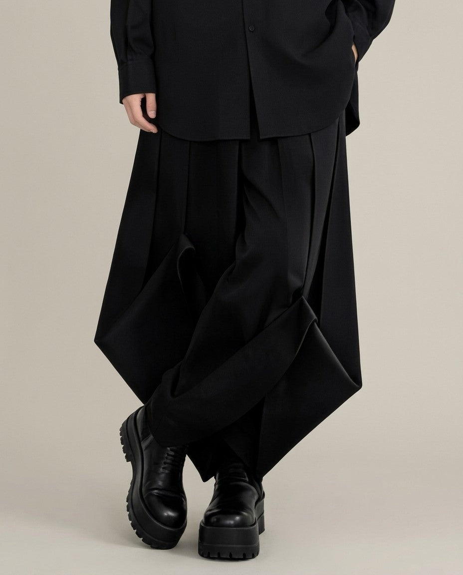 Men's Origami Pants, black, view 2