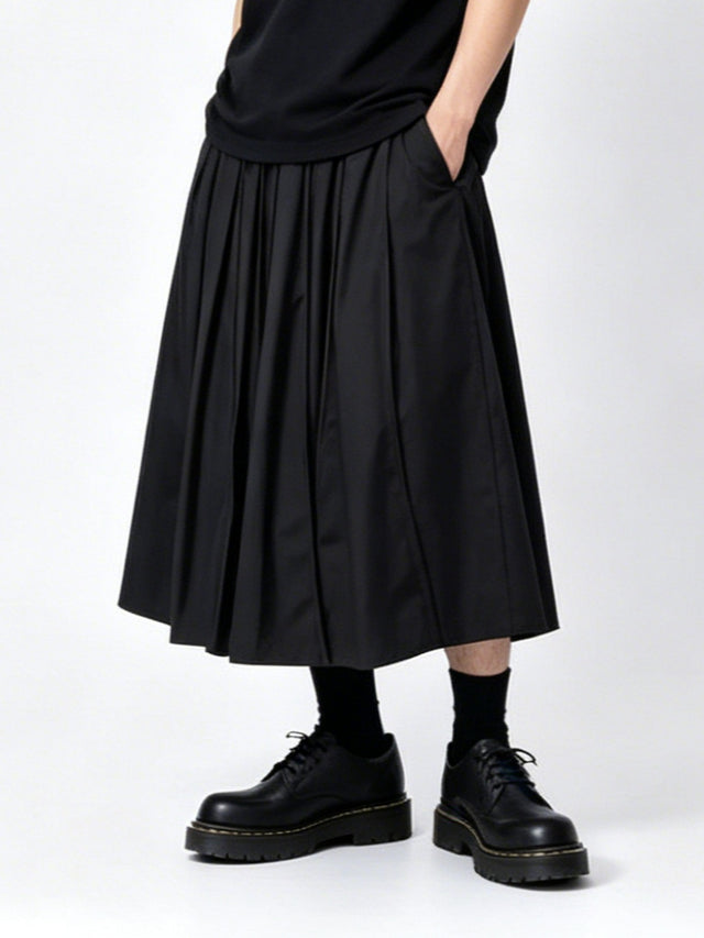 Men's Pants That Look Like Skirts, black, view 1