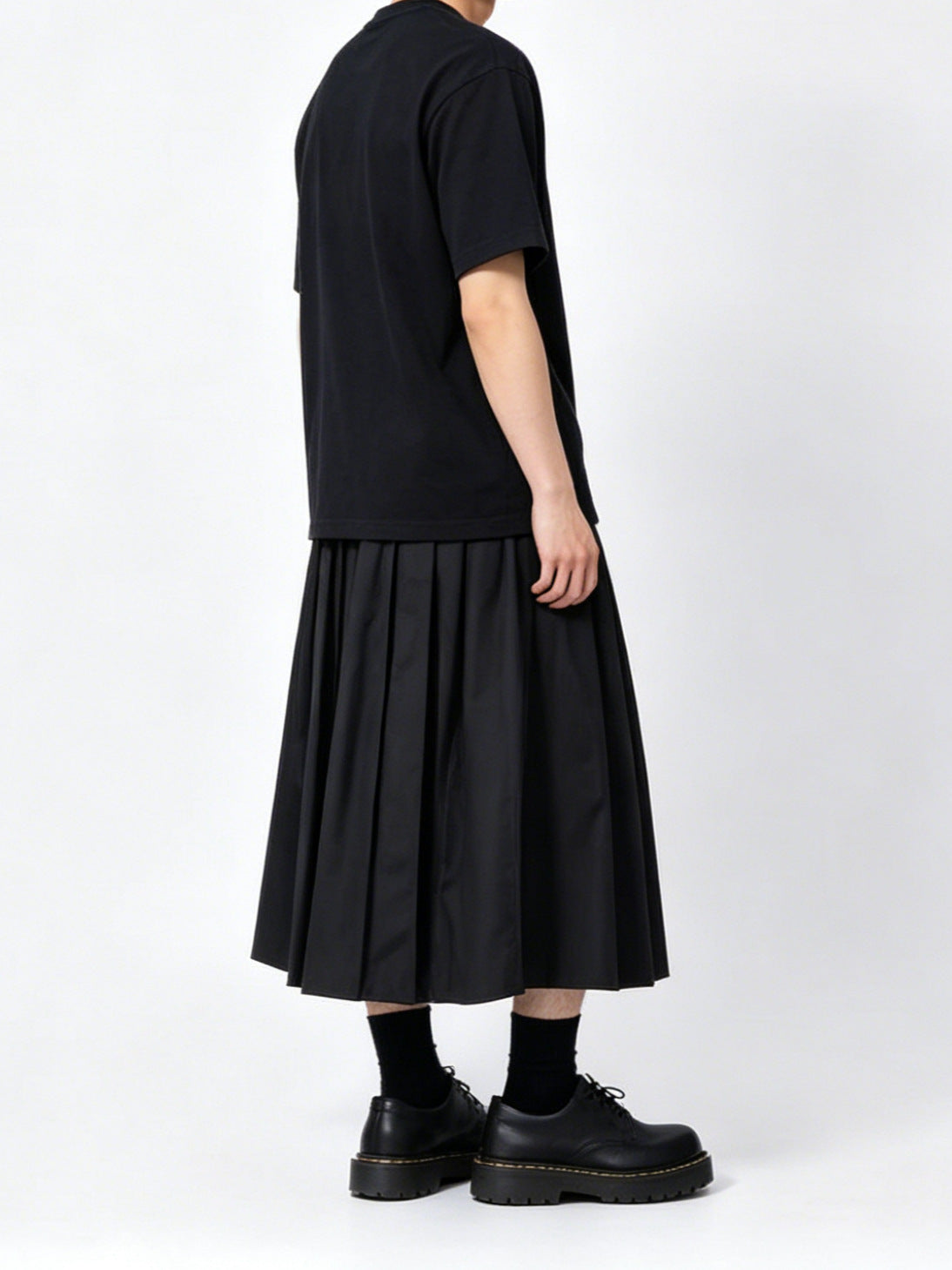 Men's Pants That Look Like Skirts, black, view 3